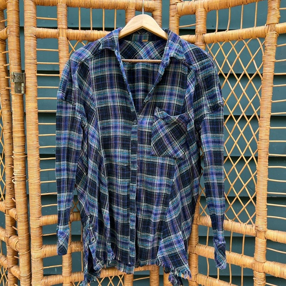 FREE PEOPLE Juniper Ridge button down plaid - Picture 8 of 9